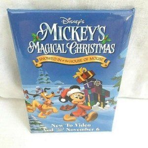 Vintage Disney PIN Mickeys Magical Christmas Promo Blockbuster Video 2001